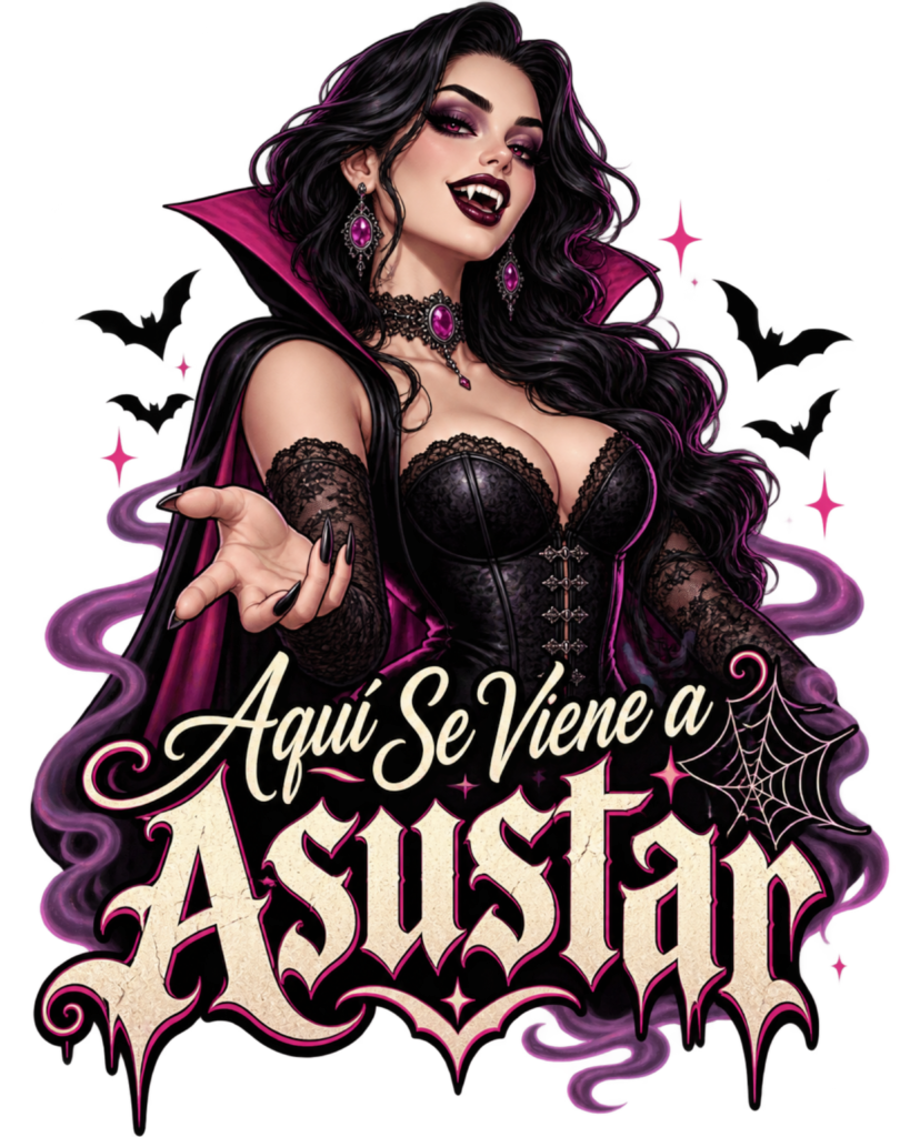 AQUI SE VIENE ASUSTAR free Halloween PNG design