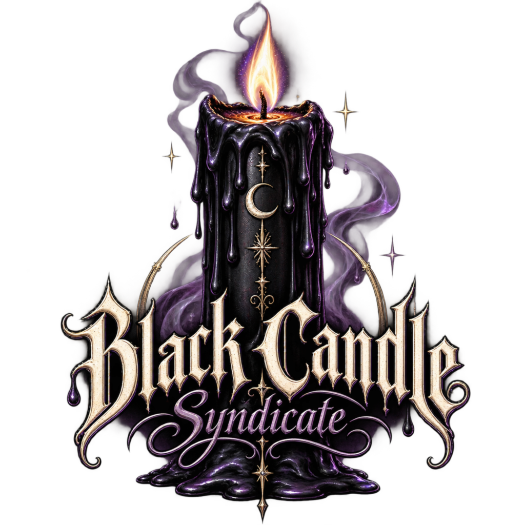 Black Candle Syndicate free Halloween PNG design
