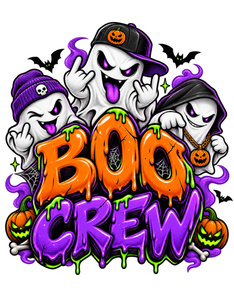 Boo Crew free Halloween PNG design