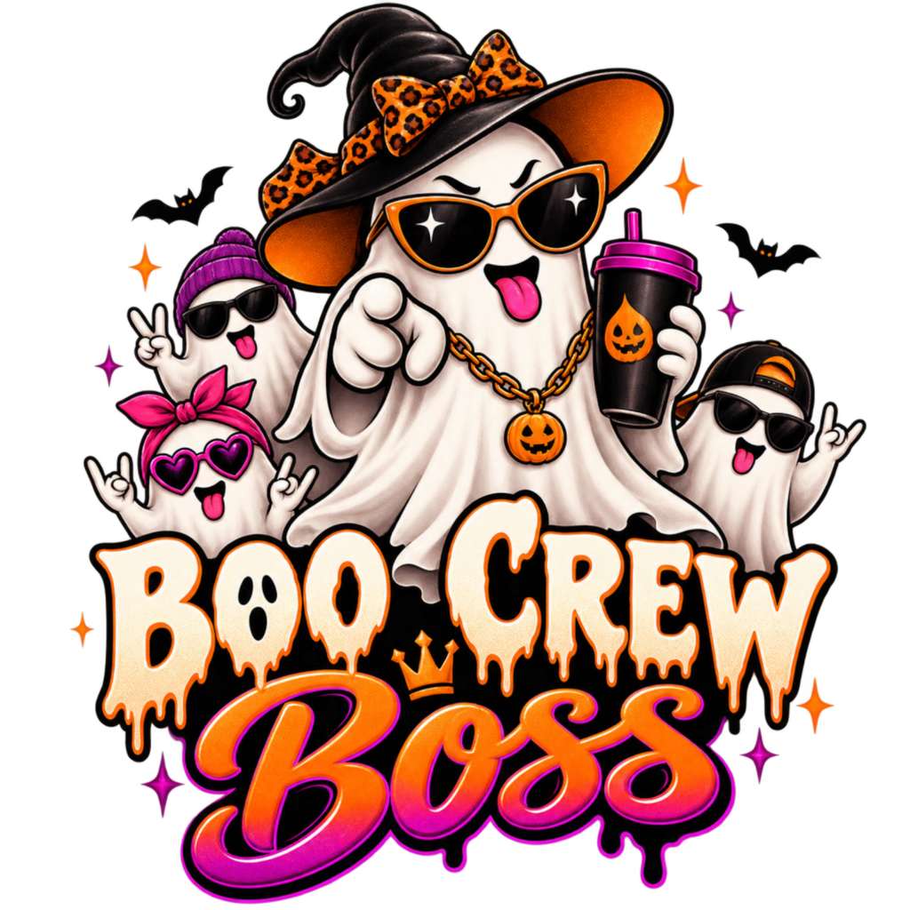 Boo Crew Boss free Halloween PNG design