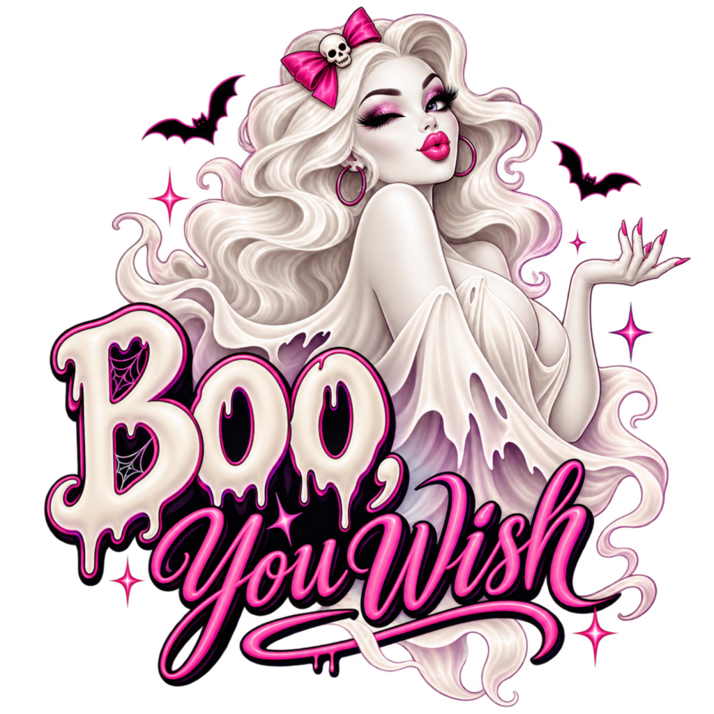 Boo, You Wish free Halloween PNG design