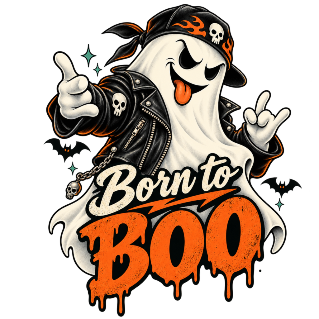 Born To Boo free Halloween PNG design