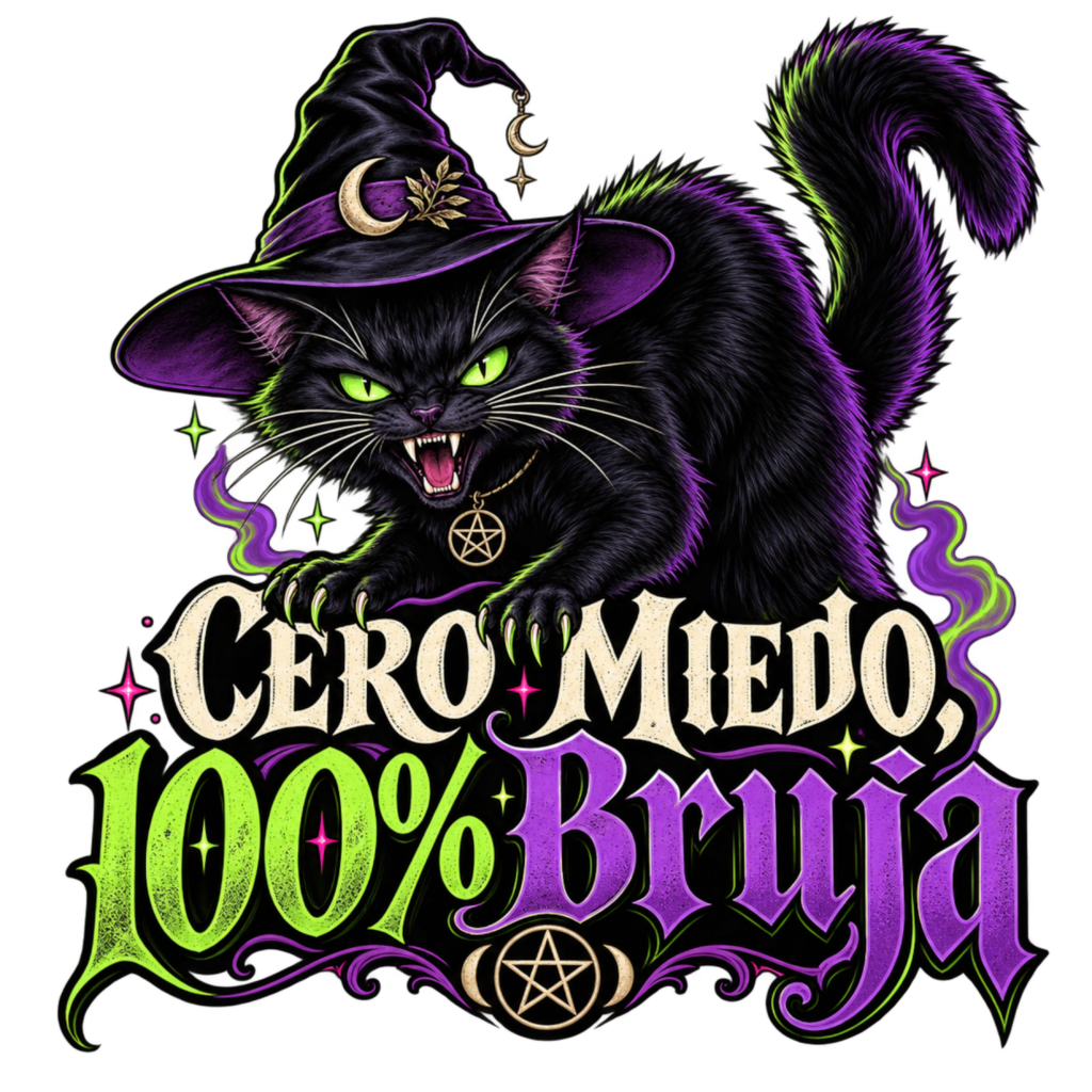 Cero Miedo, 100% Bruja free Halloween PNG design