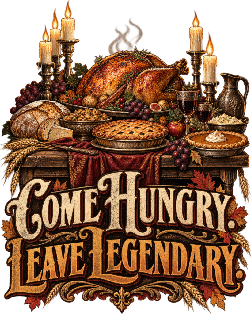 Come Hungry. Leave Legendary free PNG design