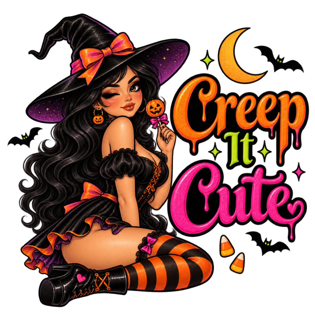 Creep It Cute free Halloween PNG design