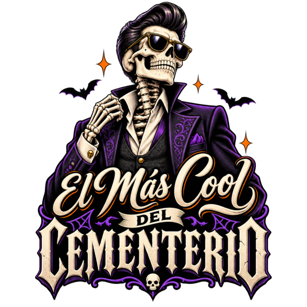 EL MAS COOL DEL CEMENTERIO free Halloween PNG design