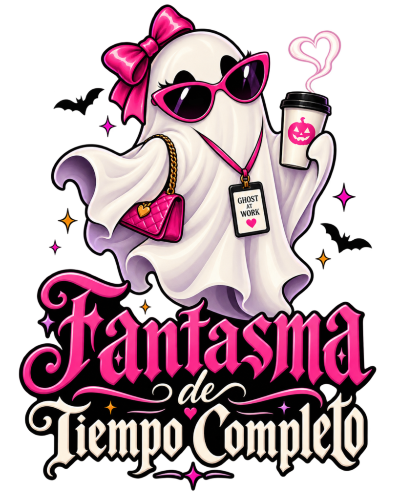 FANTASMA DE TIEMPO COMPLETO free Halloween PNG design