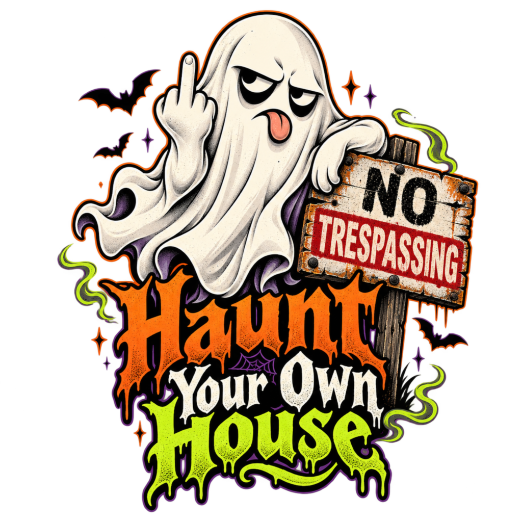 Haunt Your Own House free Halloween PNG design