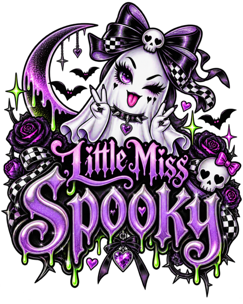 Little Miss Spooky free Halloween PNG design