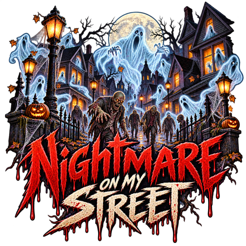 NIGHTMARE-ON-MY-STREET free Halloween PNG design