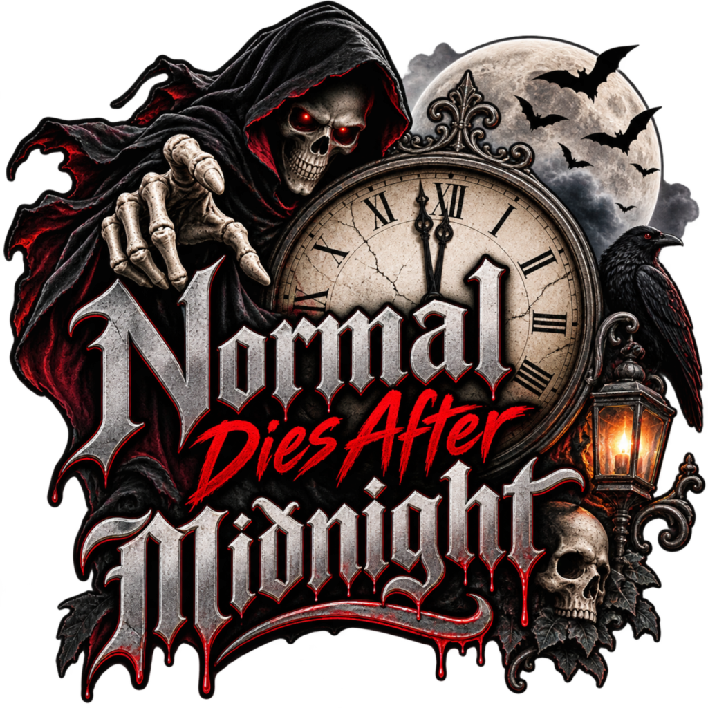 Normal Dies After Midnight free Halloween PNG design