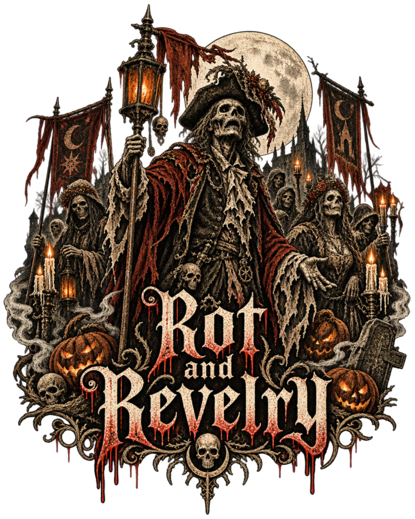 ROT AND REVELRY free Halloween PNG design