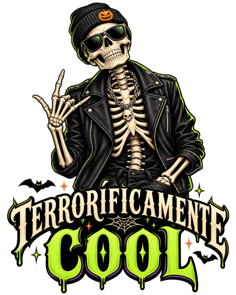 TERRORIFICAMENTE COOL free Halloween PNG design
