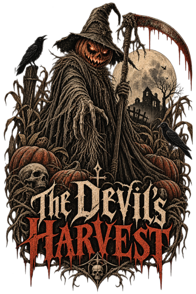 THE DEVILS HARVEST free Halloween PNG design