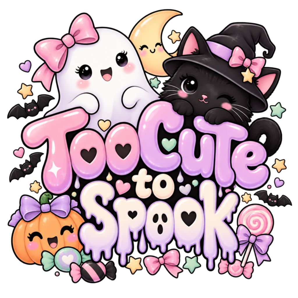 Too Cute To Spook free Halloween PNG design