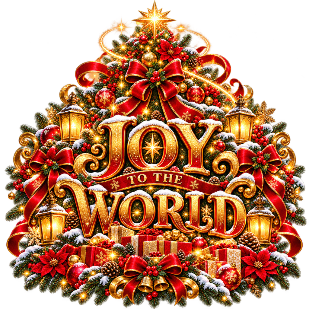Joy To The World free Christmas PNG design