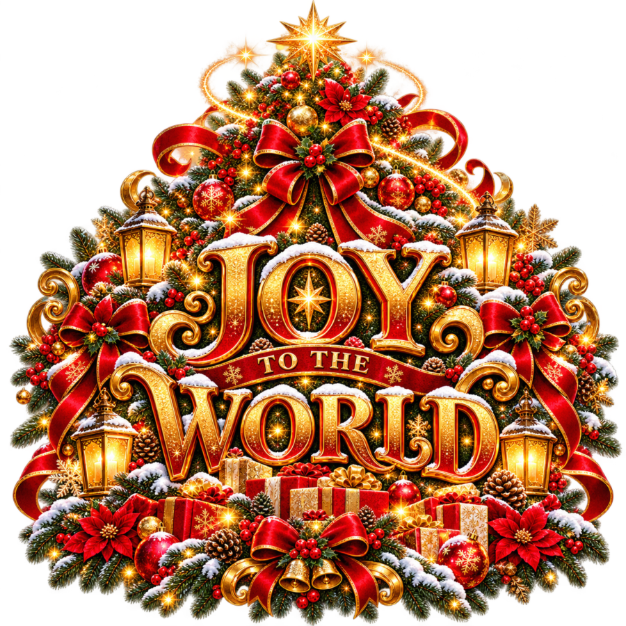 Joy To The World free Christmas PNG design